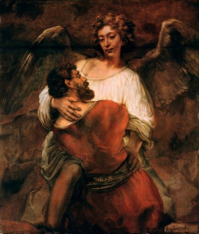 Jakobs Kampf mit dem Engel von Rembrandt van Rijn