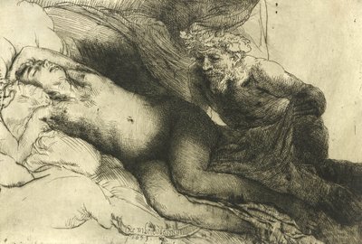 Jupiter und Antiope, ca. 1659 von Rembrandt van Rijn