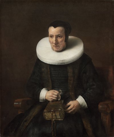 Alte Dame mit einem Buch, 1647 von Rembrandt van Rijn