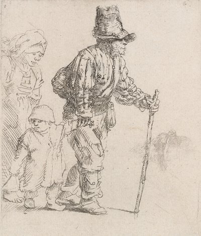 Bauernfamilie auf der Wanderung von Rembrandt van Rijn