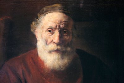 Porträt eines alten Mannes in Rot, 17. Jahrhundert von Rembrandt van Rijn