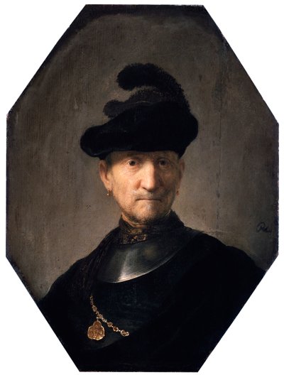 Porträt eines alten Kriegers, um 1629-1630 von Rembrandt van Rijn