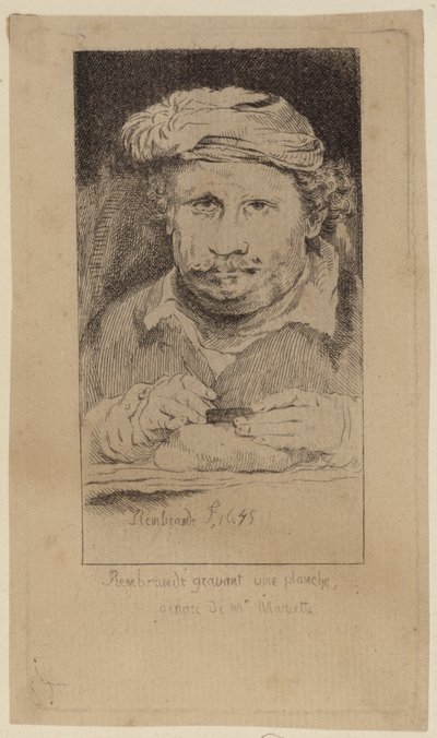 Rembrandt 1645 Selbstporträt in der Sammlung von Mariette von Rembrandt van Rijn