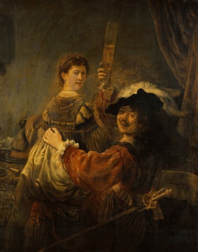 Rembrandt und Saskia im Gleichnis vom verlorenen Sohn, c. 1635 von Rembrandt van Rijn