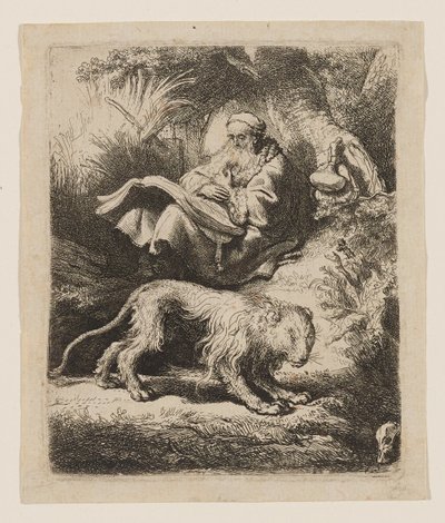 Der heilige Hieronymus beim Lesen von Rembrandt van Rijn