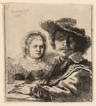 Selbstporträt mit Saskia von Rembrandt van Rijn