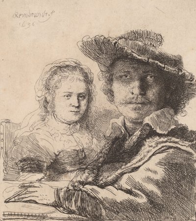 Selbstporträt mit Saskia von Rembrandt van Rijn