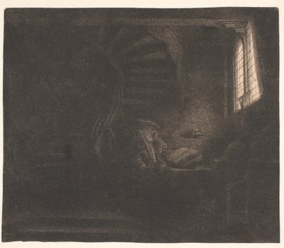St. Hieronymus in einer dunklen Kammer von Rembrandt van Rijn