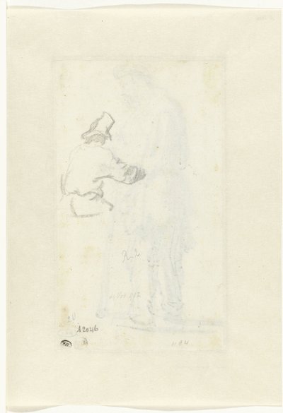 Studie eines Mannes, von hinten gesehen von Rembrandt van Rijn