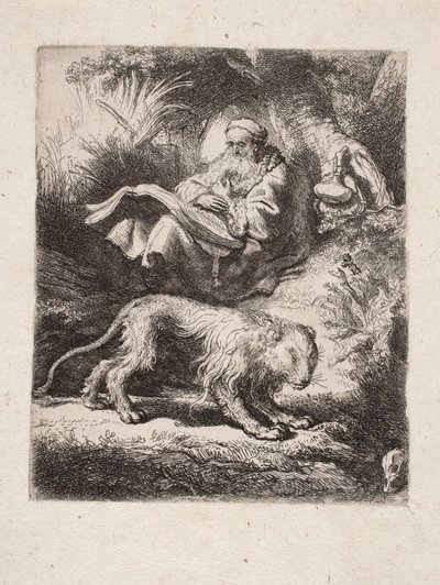 Der heilige Hieronymus lesend von Rembrandt van Rijn
