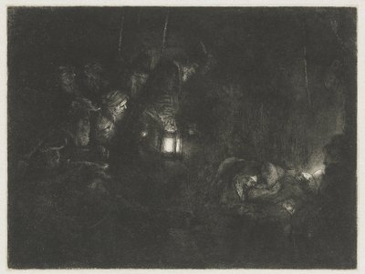 Die Anbetung der Hirten von Rembrandt van Rijn