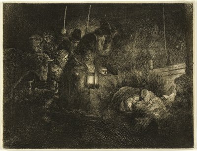 Die Anbetung der Hirten: Ein Nachtstück von Rembrandt van Rijn