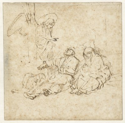 Der Engel erscheint Joseph im Traum von Rembrandt van Rijn