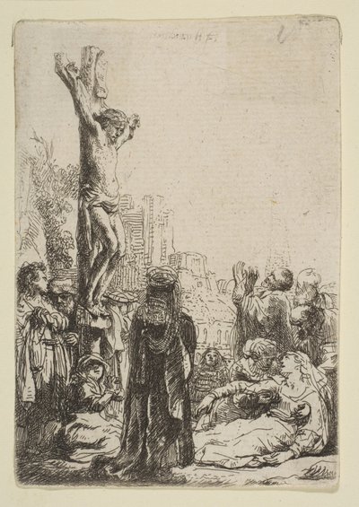 Die Kreuzigung: Kleine Platte, ca. 1635 von Rembrandt van Rijn