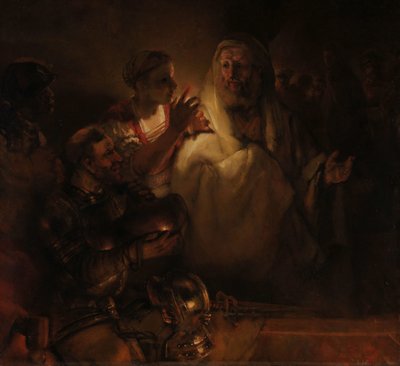 Die Verleugnung des Heiligen Petrus von Rembrandt van Rijn