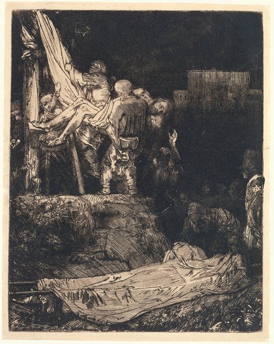 Die Kreuzabnahme bei Fackellicht von Rembrandt van Rijn