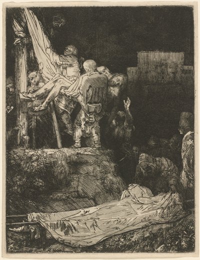Die Kreuzabnahme bei Fackellicht von Rembrandt van Rijn