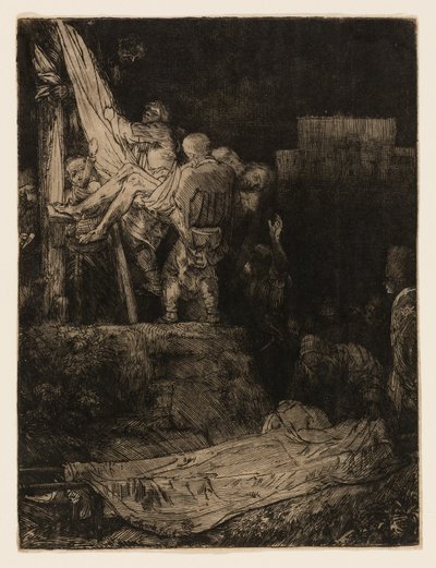 Die Kreuzabnahme bei Fackellicht von Rembrandt van Rijn