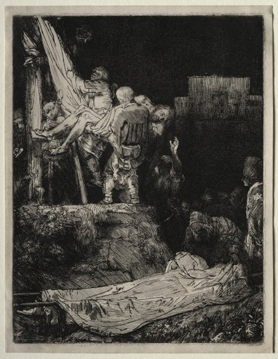 Die Kreuzabnahme bei Fackellicht von Rembrandt van Rijn