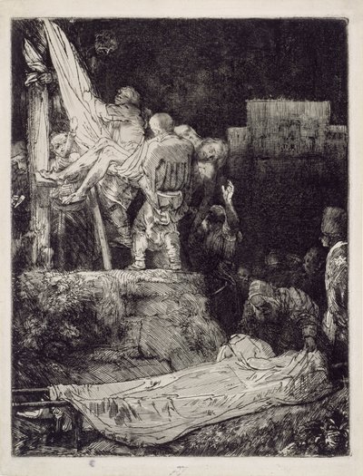 Die Kreuzabnahme bei Fackellicht von Rembrandt van Rijn