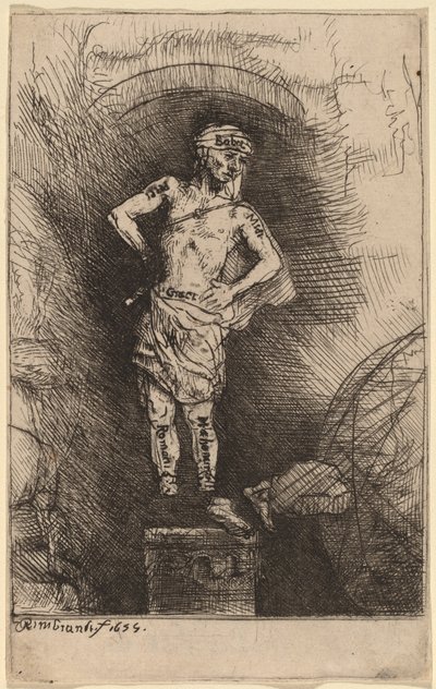 Das Bild, das Nebukadnezar sah von Rembrandt van Rijn