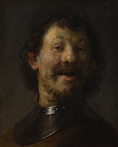 Der lachende Mann, ca. 1629-1630 von Rembrandt van Rijn