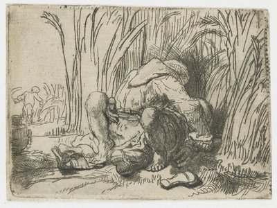 Der Mönch im Kornfeld von Rembrandt van Rijn