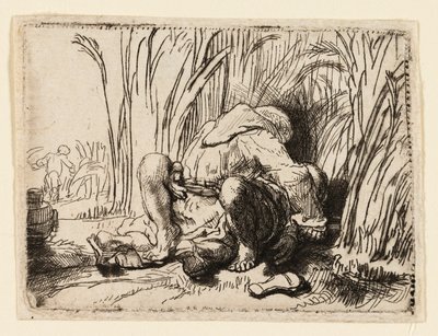 Der Mönch im Kornfeld von Rembrandt van Rijn