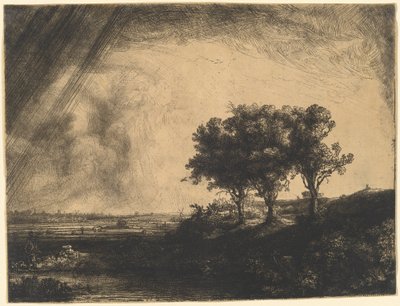Die drei Bäume von Rembrandt van Rijn