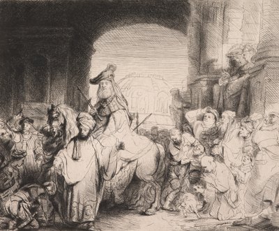 Der Triumph des Mordechai von Rembrandt van Rijn
