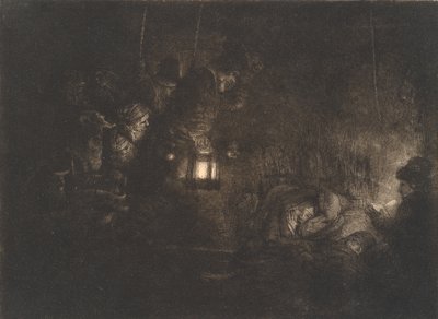 Die Anbetung der Hirten: ein Nachtstück von Rembrandt van Rijn