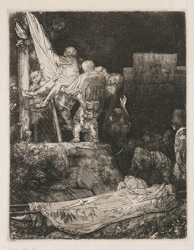 Die Kreuzabnahme bei Fackellicht von Rembrandt van Rijn