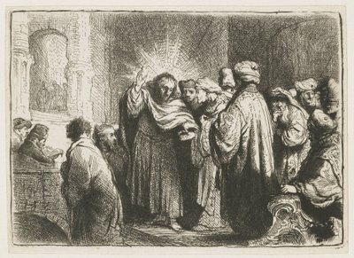 Die Steuerzahlung von Rembrandt van Rijn