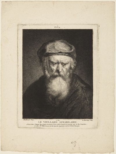 Mürrischer Greis von Rembrandt van Rijn