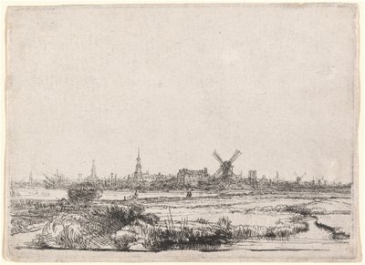 Ansicht von Amsterdam aus Nordwesten von Rembrandt van Rijn