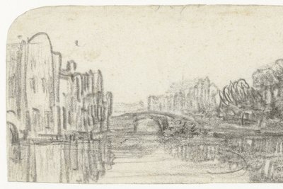 Ansicht des Nieuwezijds Voorburgwal von Rembrandt van Rijn