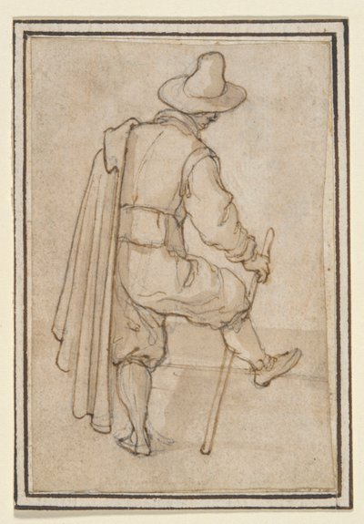 Stehender Mann, von hinten gesehen von Remigio Cantagallina
