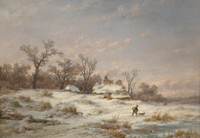 Winterlandschaft mit dekorativen Figuren von Remigius Adrianus Haanen