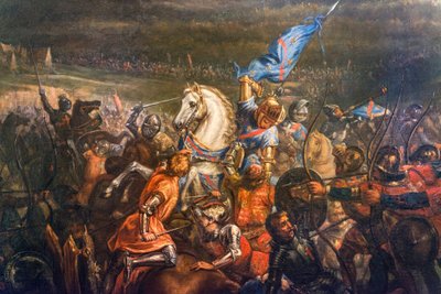 Hundertjähriger Krieg: die Schlacht von Formigny (Calvados) am 15.04.1450 von Remy Eugene Julien