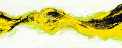 Dynamischer Gelber Wirbel von Renate Holzner