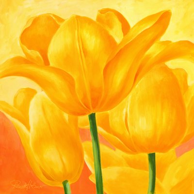 Sonnige Gelbe Tulpen von Renate Holzner