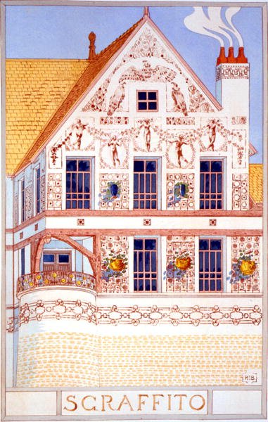 Sgraffito, Illustration aus 