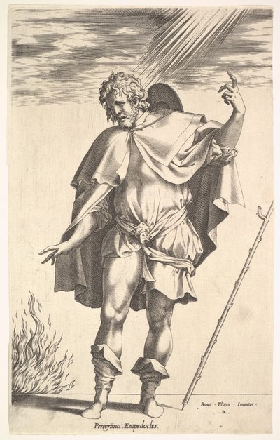 Empedokles, ca. 1545-63 von Rene Boyvin