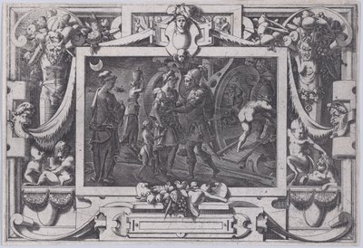 Medea bricht mit Jason auf von Rene Boyvin