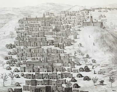 Ansicht der Stadt Timbuktu, Mali von Rene Caillie