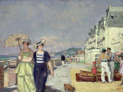 Elegante Frauen an der Küste in Cabourg, ca. 1929 von René François Xavier Prinet