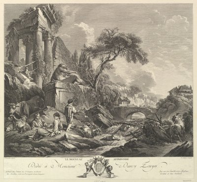 Der zahme Spatz, 18. Jahrhundert von Rene Gaillard