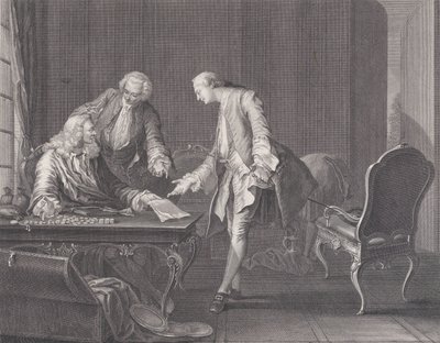 Der verlorene Sohn fordert sein Erbe, ca. 1751 von Rene Gaillard