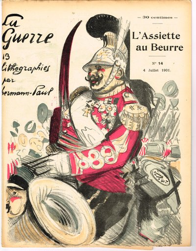 Titelblatt von „The Butter Plate“, Satirical in Colors von Rene George Hermann Paul