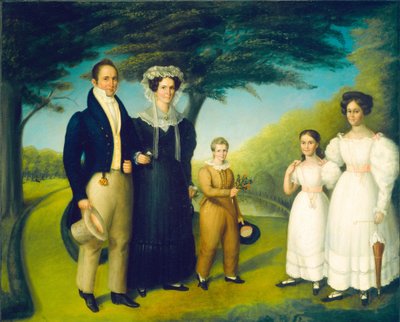 Dr. John Safford und Familie, um 1830 von Reuben Rowley